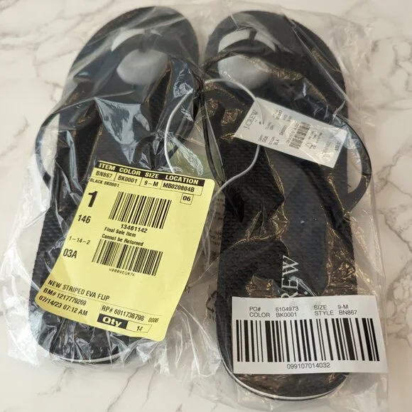 J.Crew Factory Striped Flip Flops - Picture 8 of 8